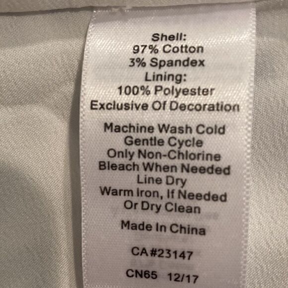 Ann Taylor blue and white skirt with lace women’s size 8 petite - Picture 7 of 7